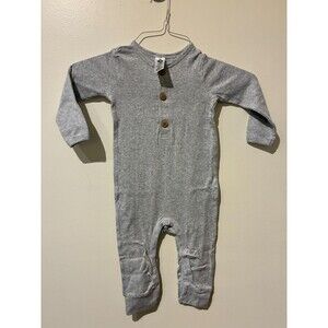 NWOT Gerber Light Gray Long-Sleeve Jumpsuit - 18M